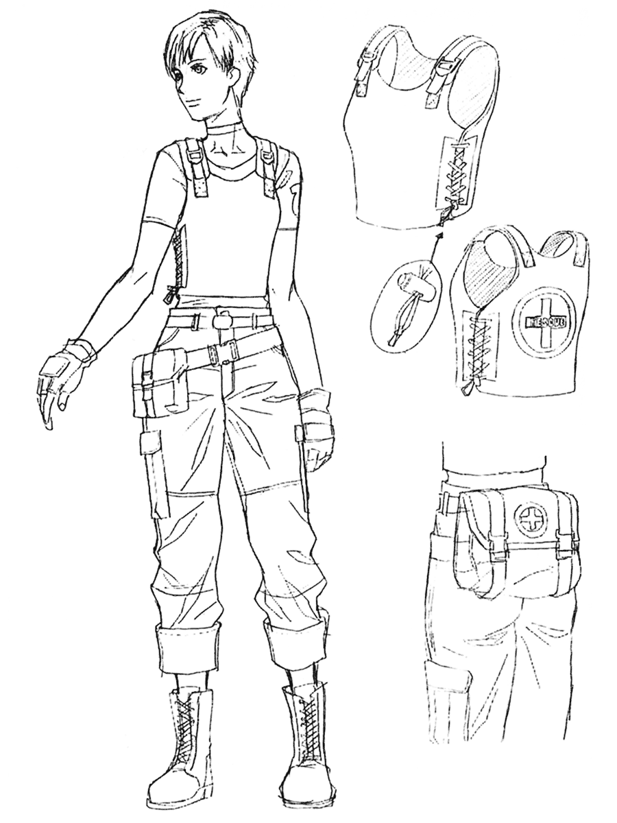 Rebecca Chambers Sketch from Resident Evil (2002)