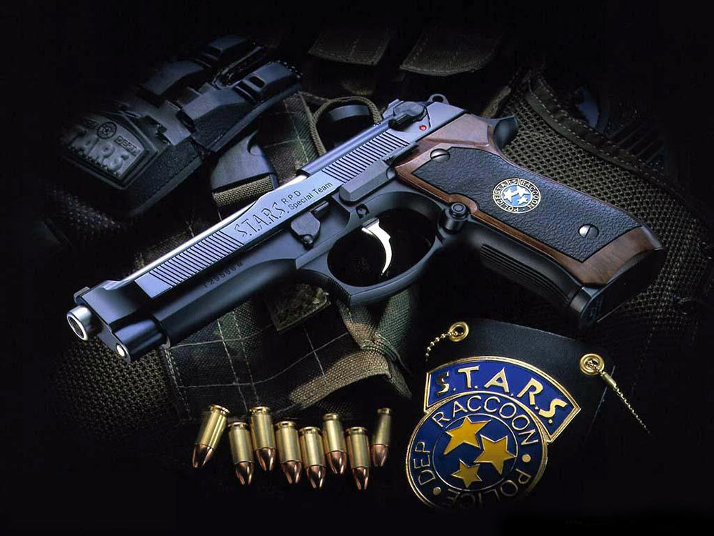 Samurai Edge Beretta 92F Art from Resident Evil (2002)