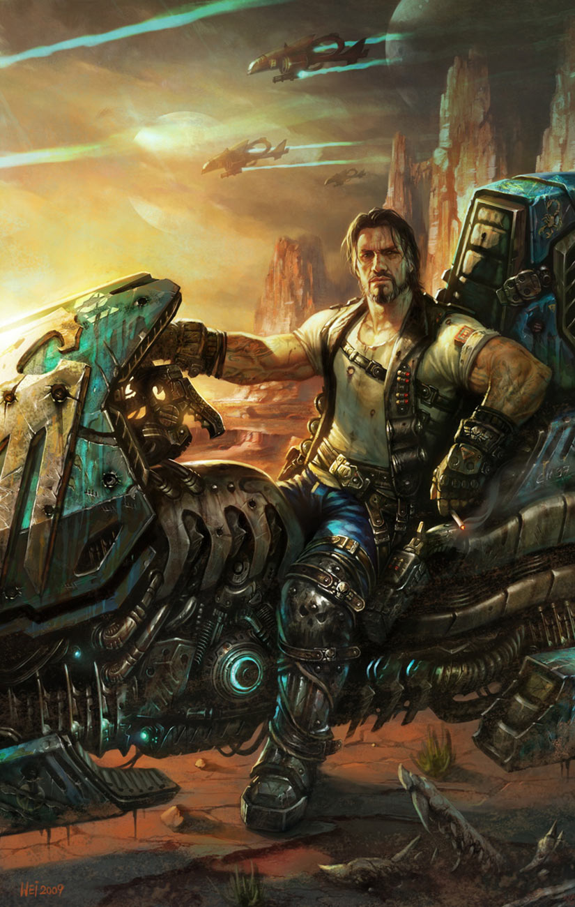 Jim Raynor Art from StarCraft II: Wings of Liberty