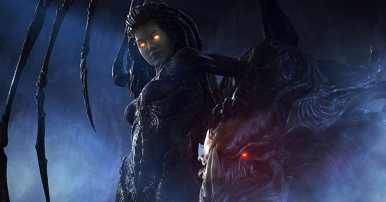 Kerrigan & Hydra Art from StarCraft II: Wings of Liberty