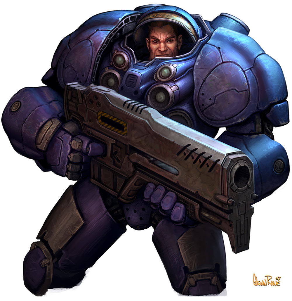 Marine Art from StarCraft II: Wings of Liberty