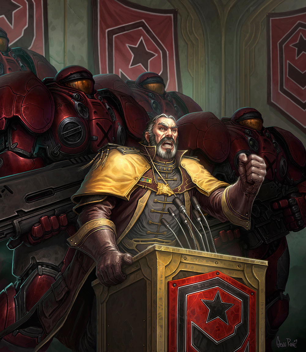 Mengsk Speach Art from StarCraft II: Wings of Liberty