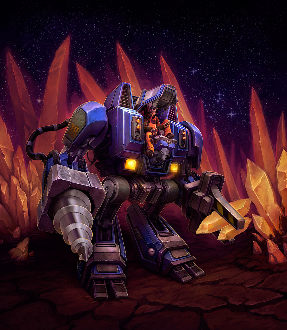 SCV Art from StarCraft II: Wings of Liberty