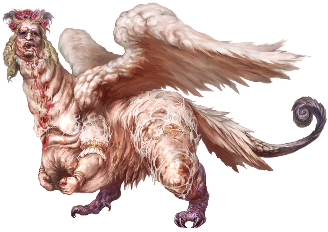 Harpy Art from Soul Sacrifice