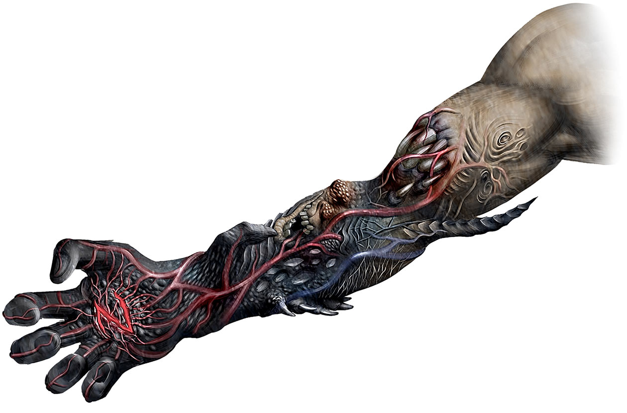 Sorcerer's Arm With Blight Art from Soul Sacrifice