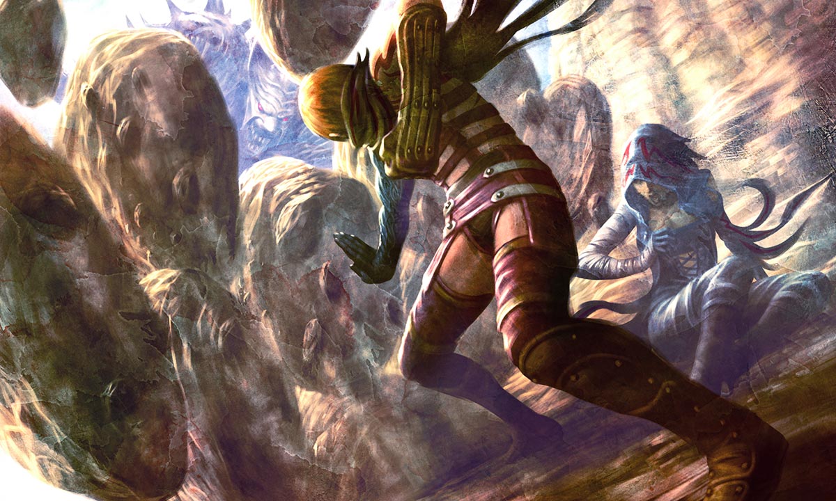 Stone Wall Ruins Art from Soul Sacrifice