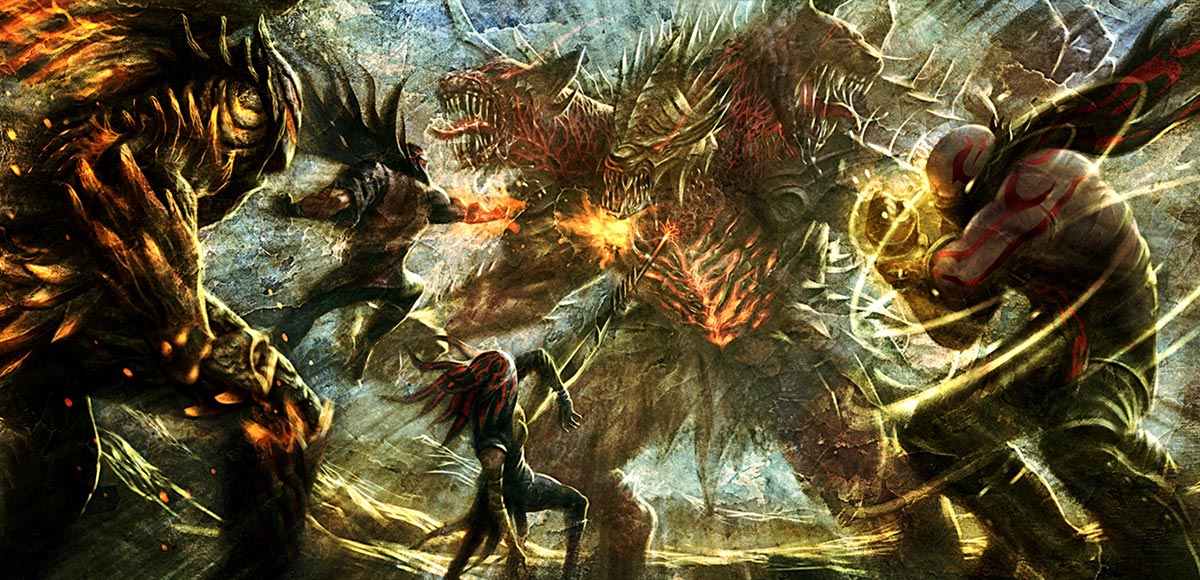 Werewolf Battle Art from Soul Sacrifice
