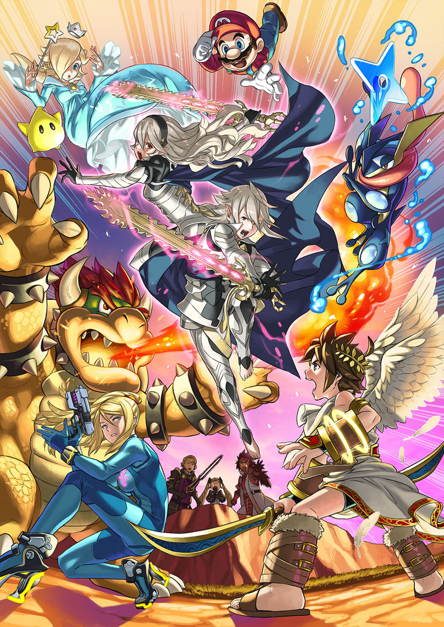 Corrin Illustration by Yusuke Kozaki from Super Smash Bros. for 3DS and Wii U