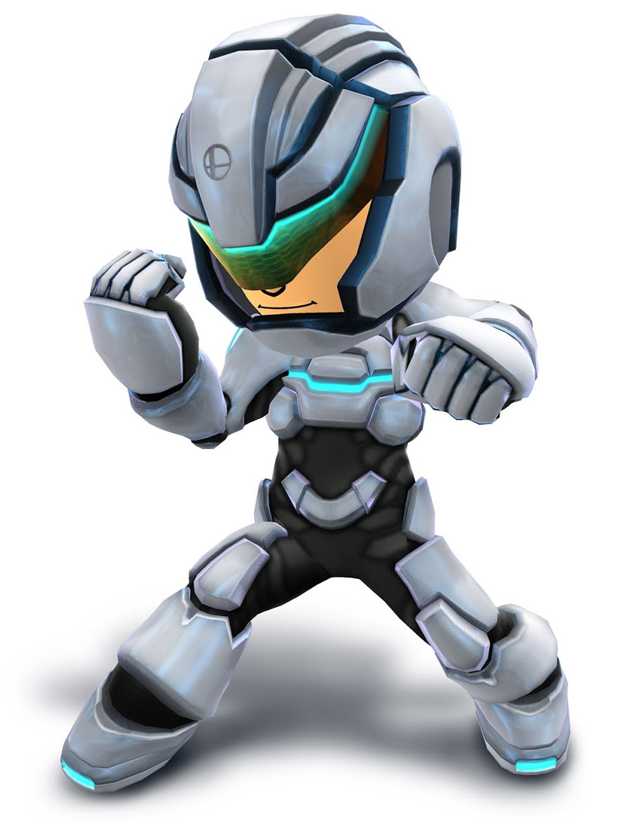 Mii Fighter Bionic Armor, Male Art from Super Smash Bros. for 3DS and Wii U