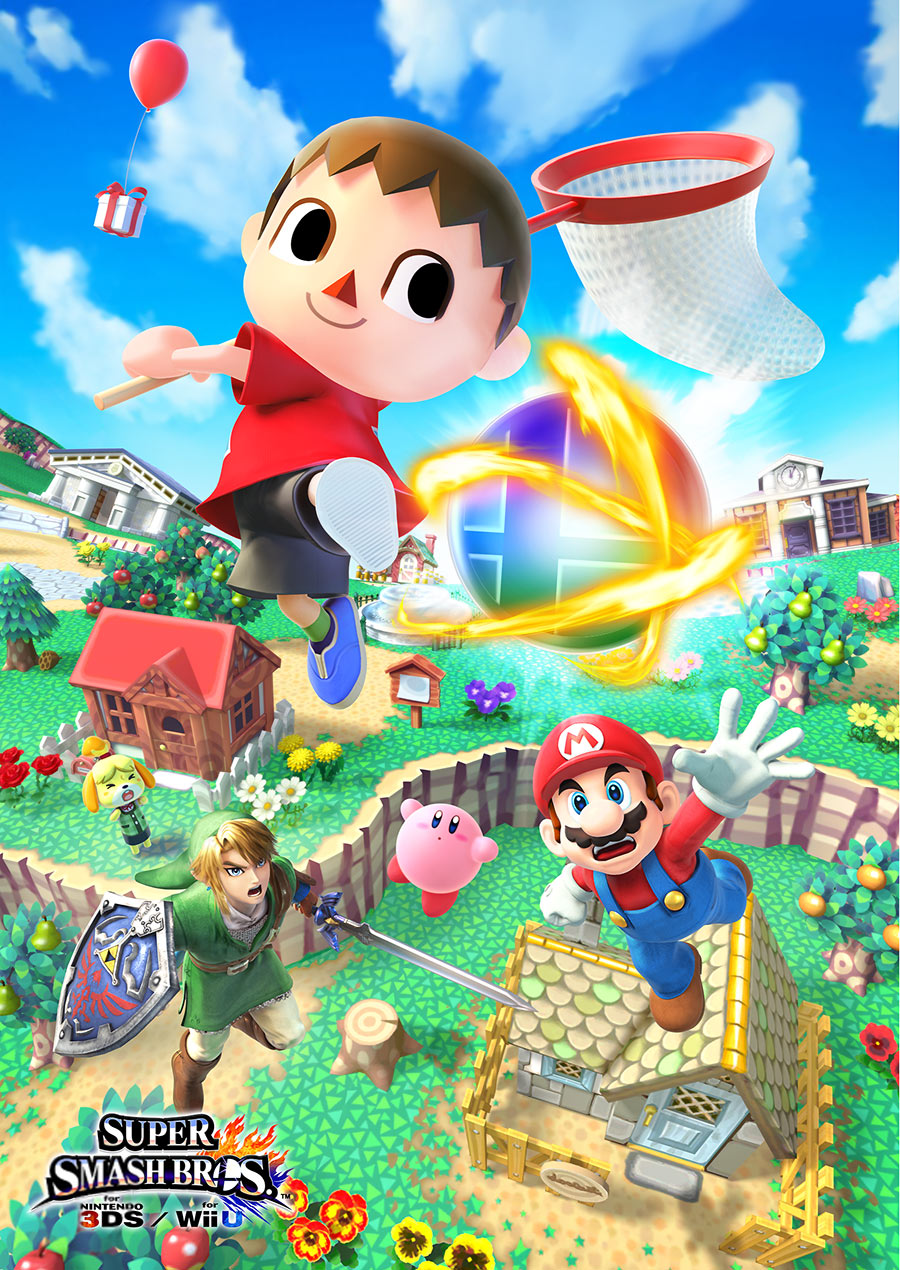 Villager Promo Art from Super Smash Bros. for 3DS and Wii U