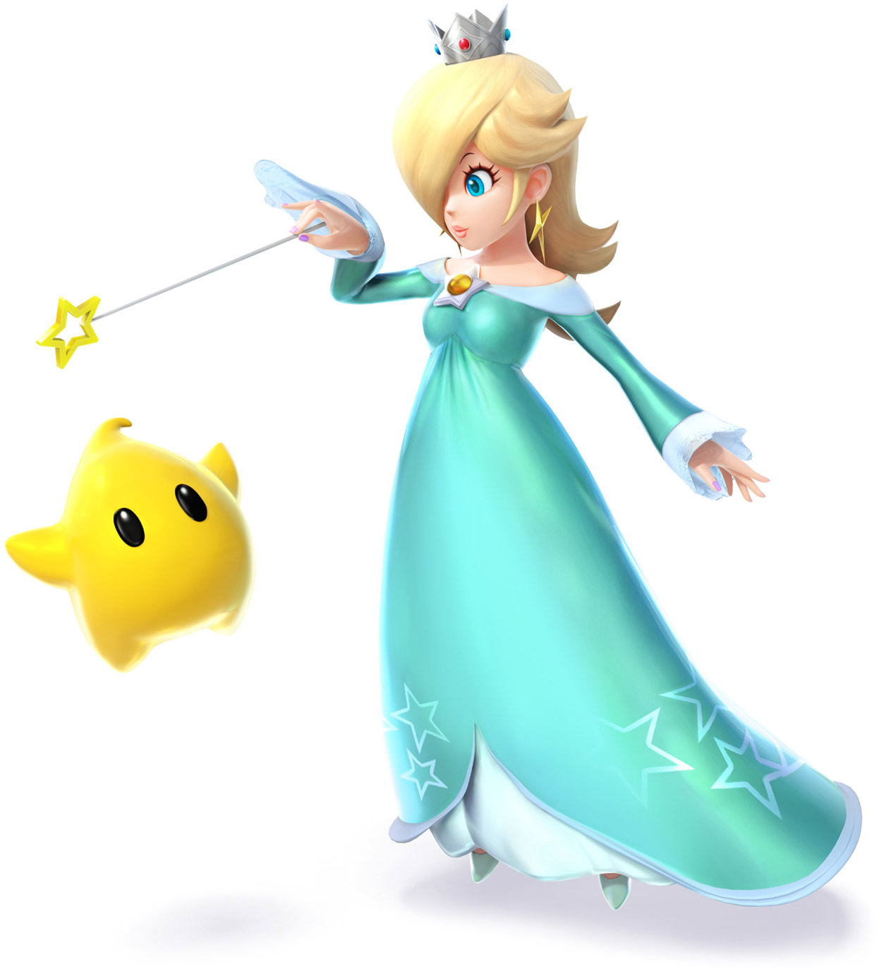 Rosalina & Luma Art from Super Smash Bros. for 3DS and Wii U