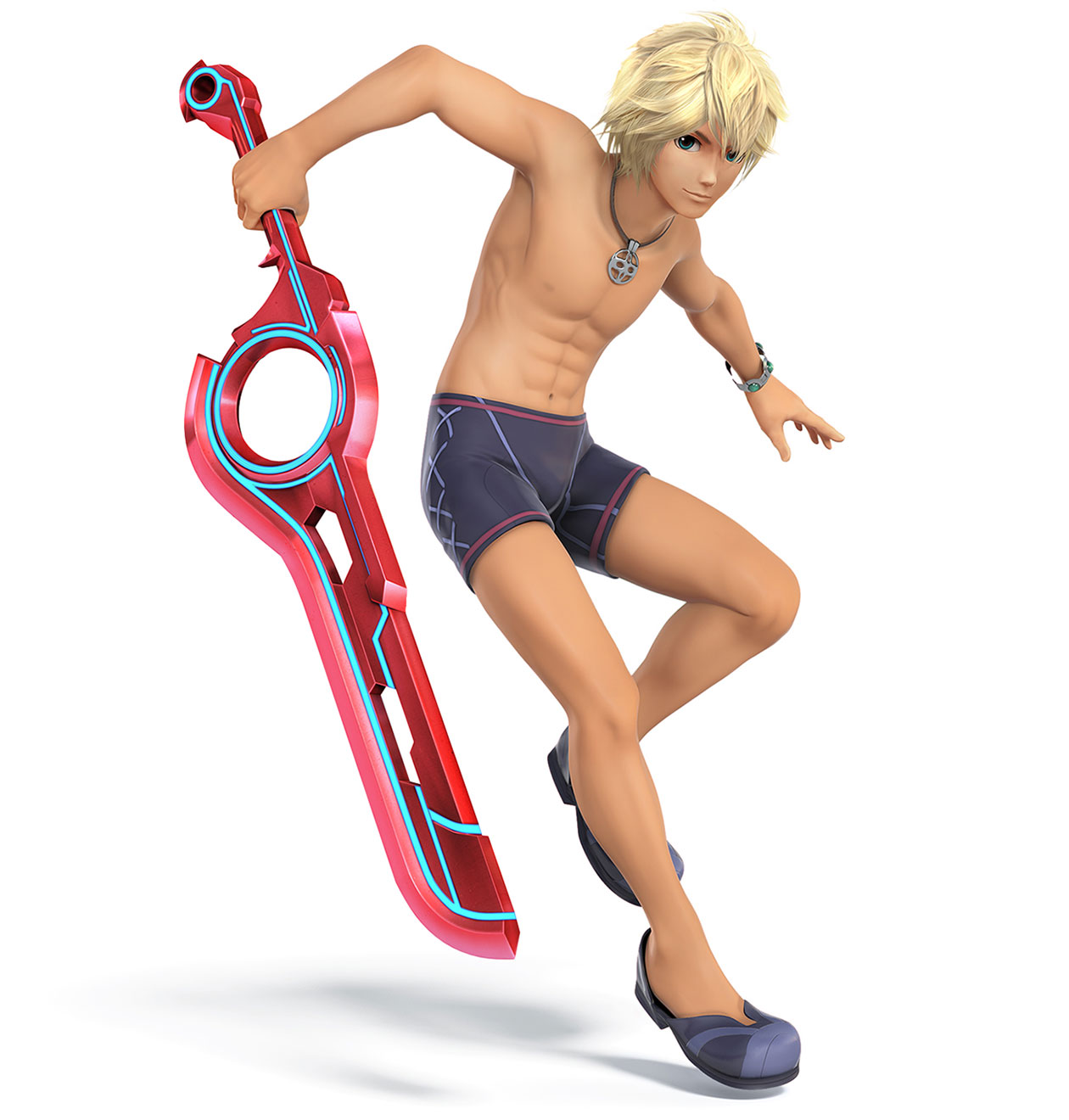 Shulk in Swimsuit Art from Super Smash Bros. for 3DS and Wii U