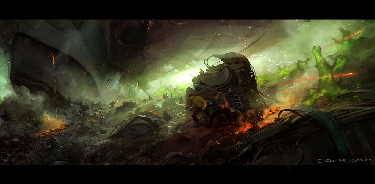 Combat Concept Art from Star Trek