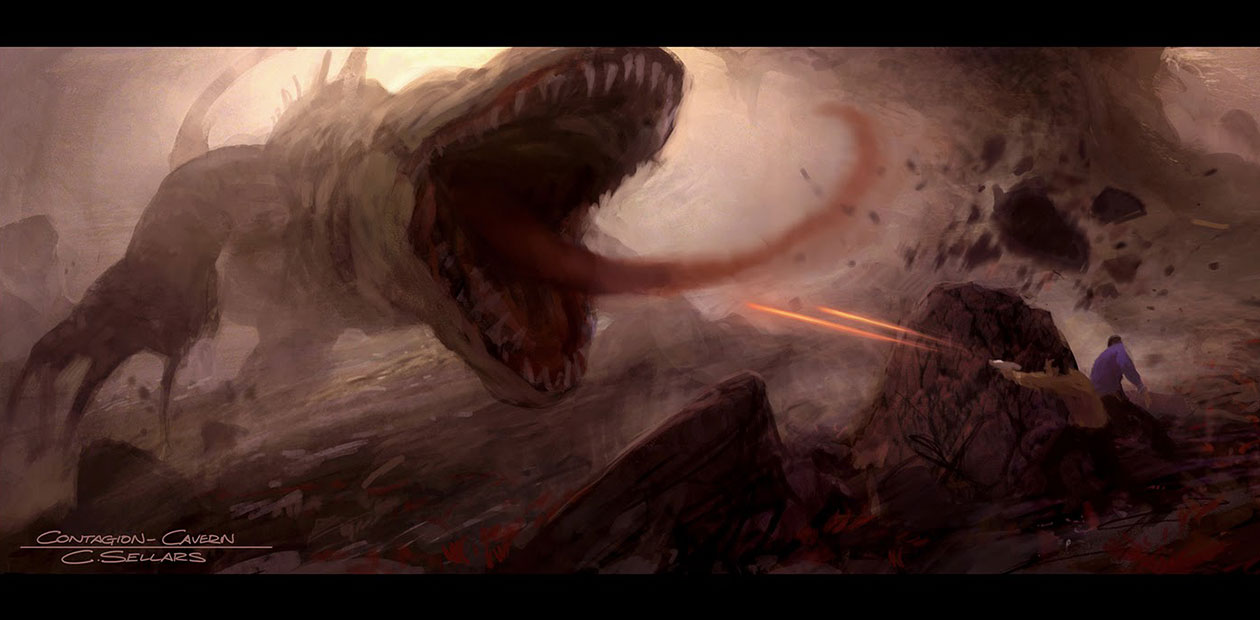 Contagion Cavern Art from Star Trek