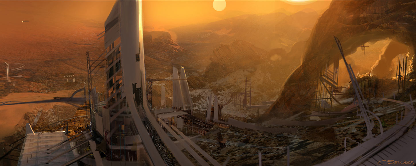 Gorn Landscape Art from Star Trek