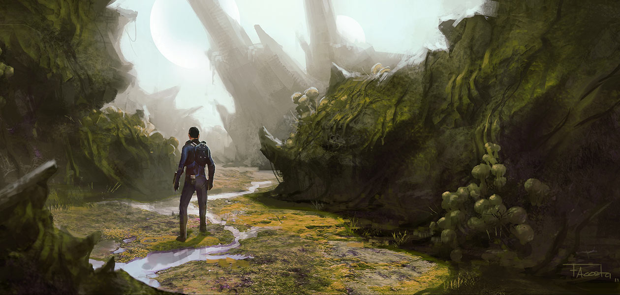 Gorn Slave Planet Art from Star Trek
