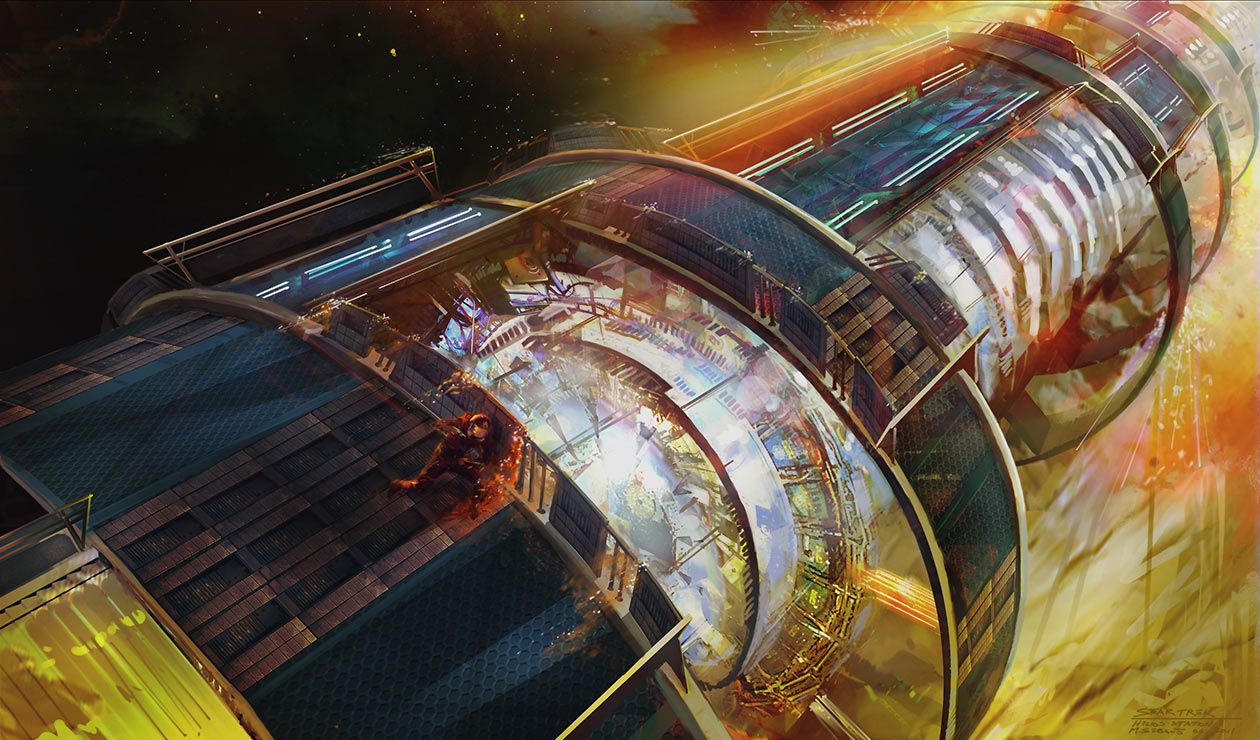 Helios Station Art from Star Trek