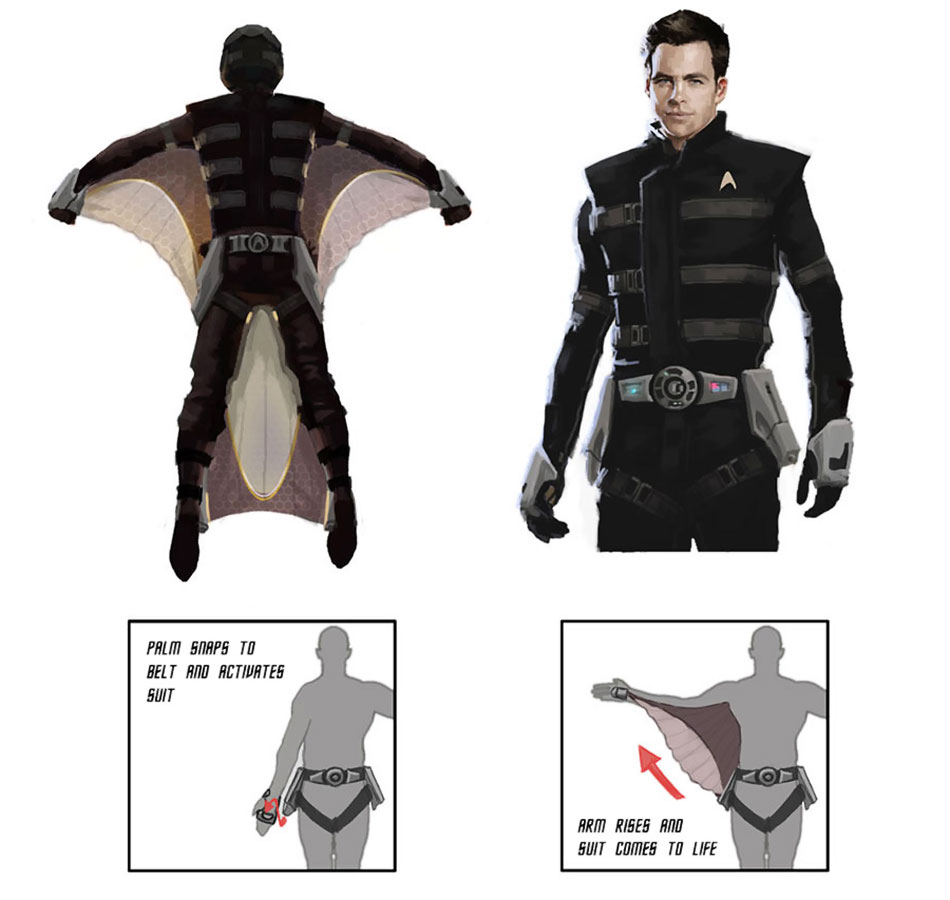 Kirk Squirrel Suit Art from Star Trek