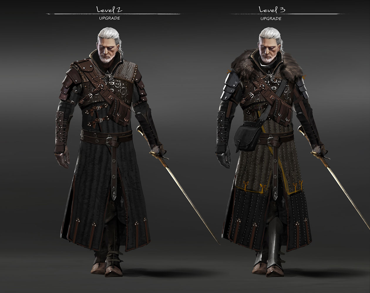 Bear Armor Upgrades Art from The Witcher 3: Wild Hunt