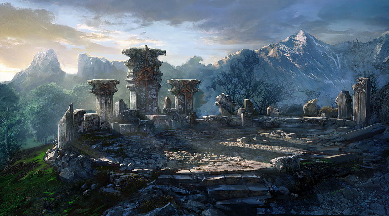 Berserker Shrine Art from The Witcher 3: Wild Hunt