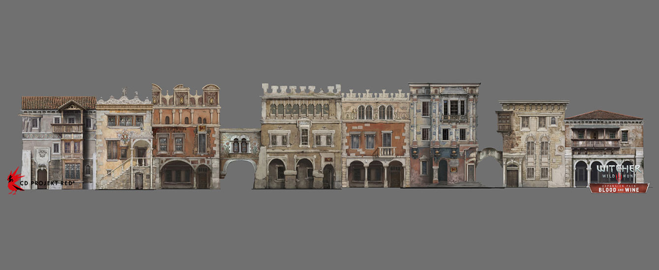 Buildings Concept Art from The Witcher 3: Wild Hunt