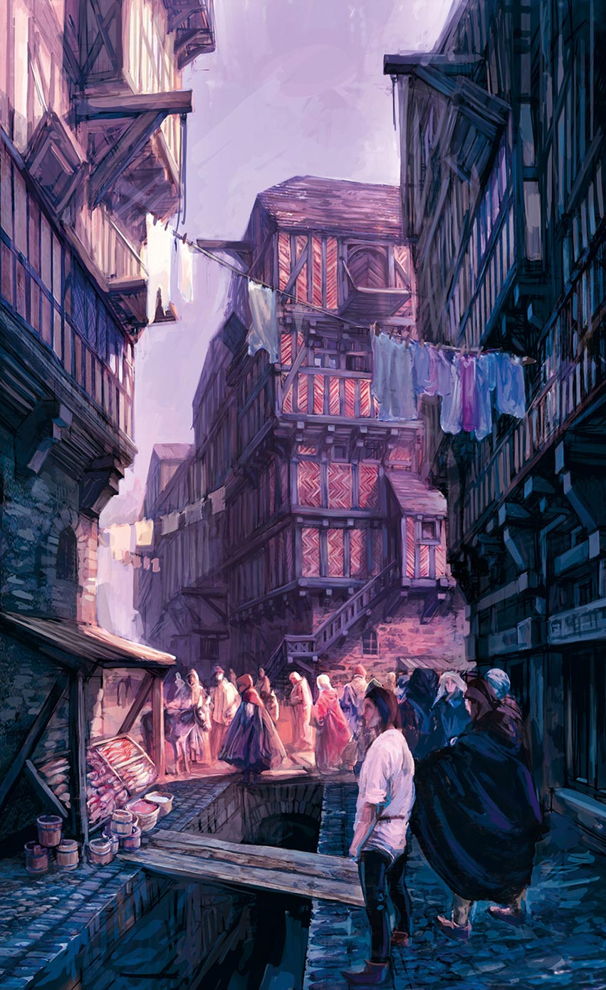 City Art from The Witcher 3: Wild Hunt