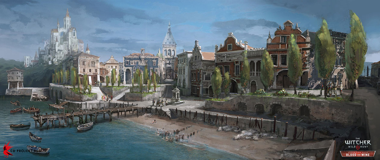 Docks Art from The Witcher 3: Wild Hunt