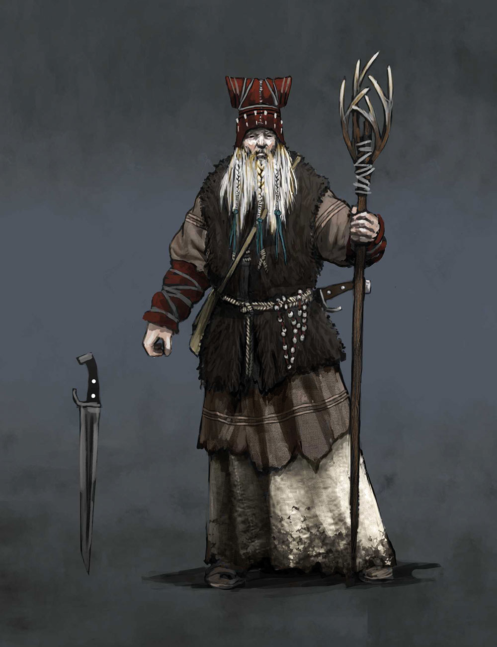 Experienced Druid Art from The Witcher 3: Wild Hunt