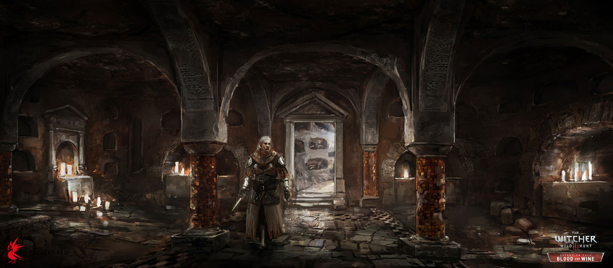 Interior Concept Art from The Witcher 3: Wild Hunt
