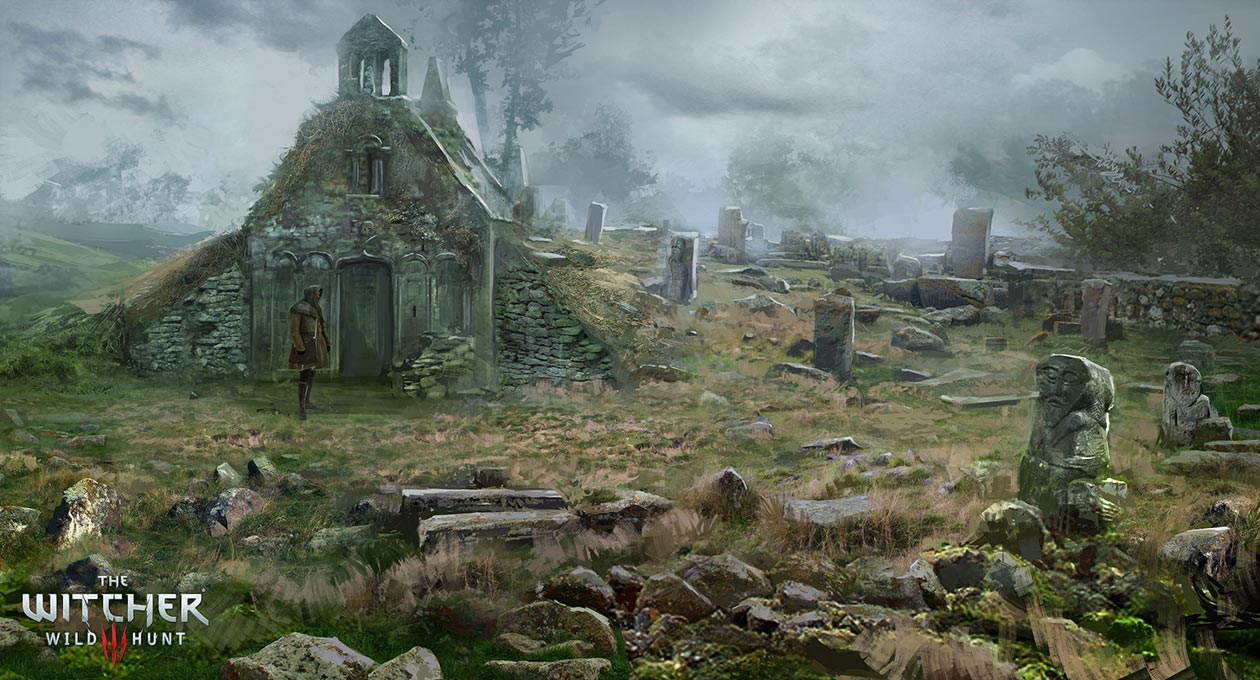 Mysterious Crypt Art from The Witcher 3: Wild Hunt