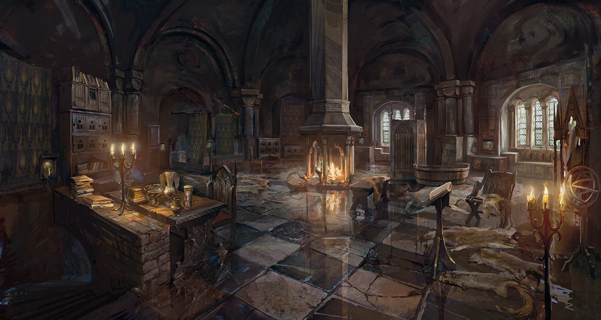 Mystical Bedroom Art from The Witcher 3: Wild Hunt