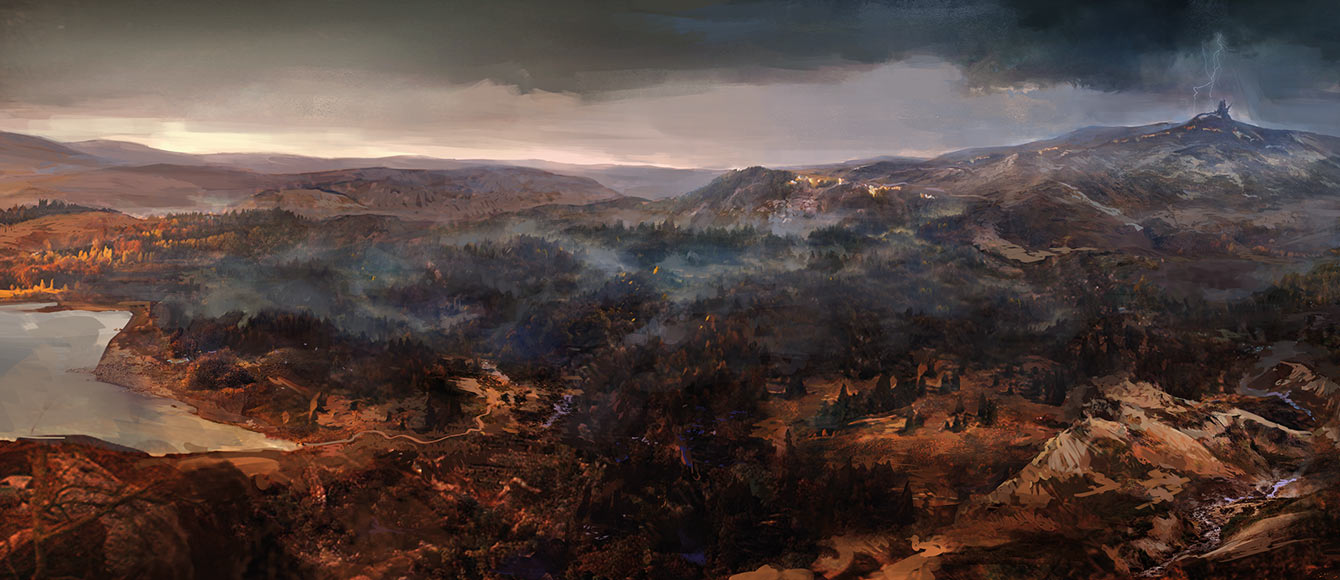 No Man's Land Panorama Art from The Witcher 3: Wild Hunt