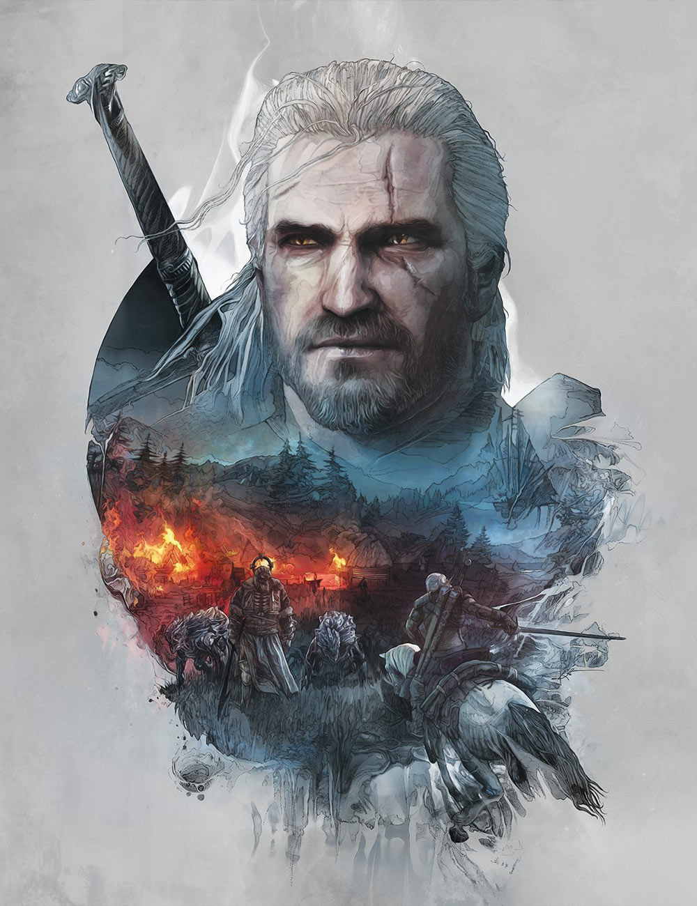 Steelbook, Skellige, Front Art from The Witcher 3: Wild Hunt