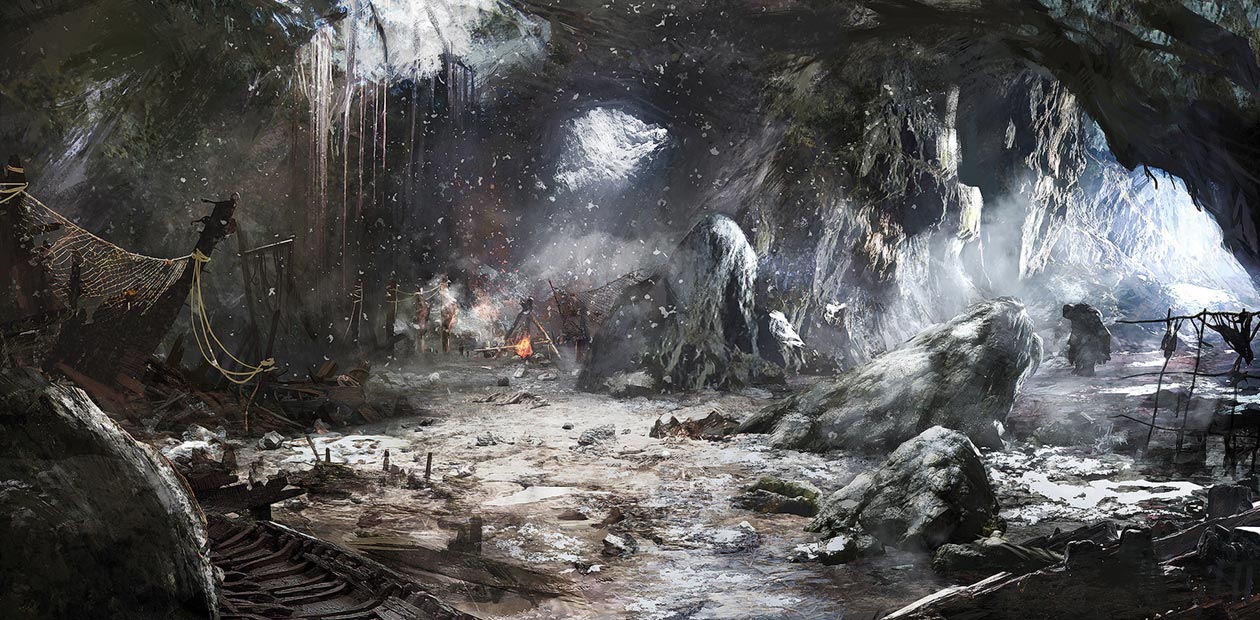 Trolls Cave Art from The Witcher 3: Wild Hunt