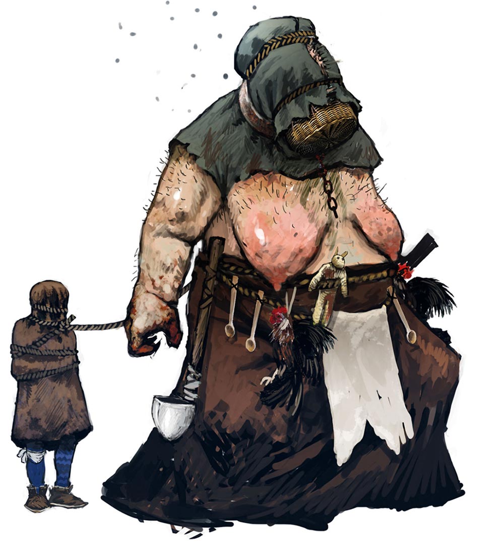 Fat Witch Art from The Witcher 3: Wild Hunt