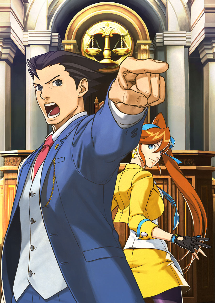 Phoenix & Athena Key Art from Phoenix Wright: Ace Attorney - Dual Destinies