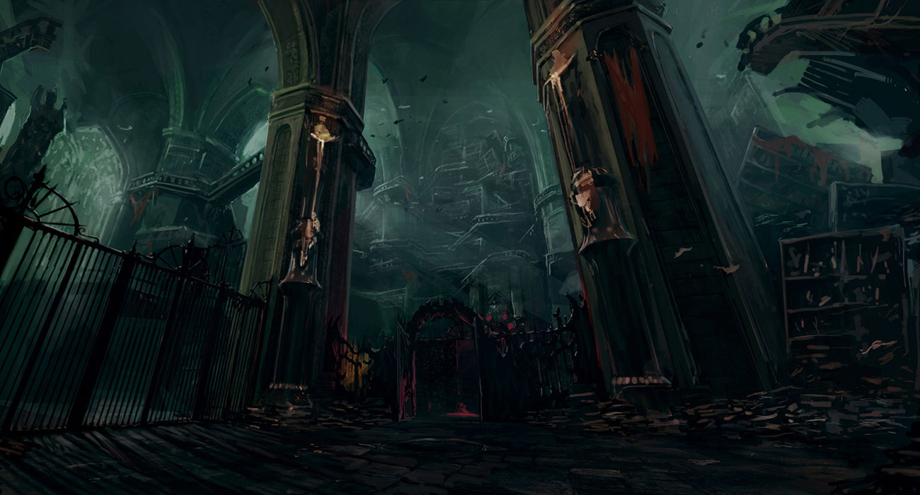 Carmilla's Library Art from Castlevania: Lords of Shadow 2