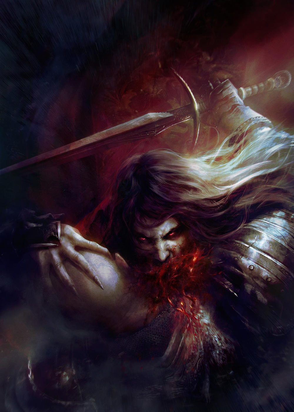 Dracula Feasting Art from Castlevania: Lords of Shadow 2