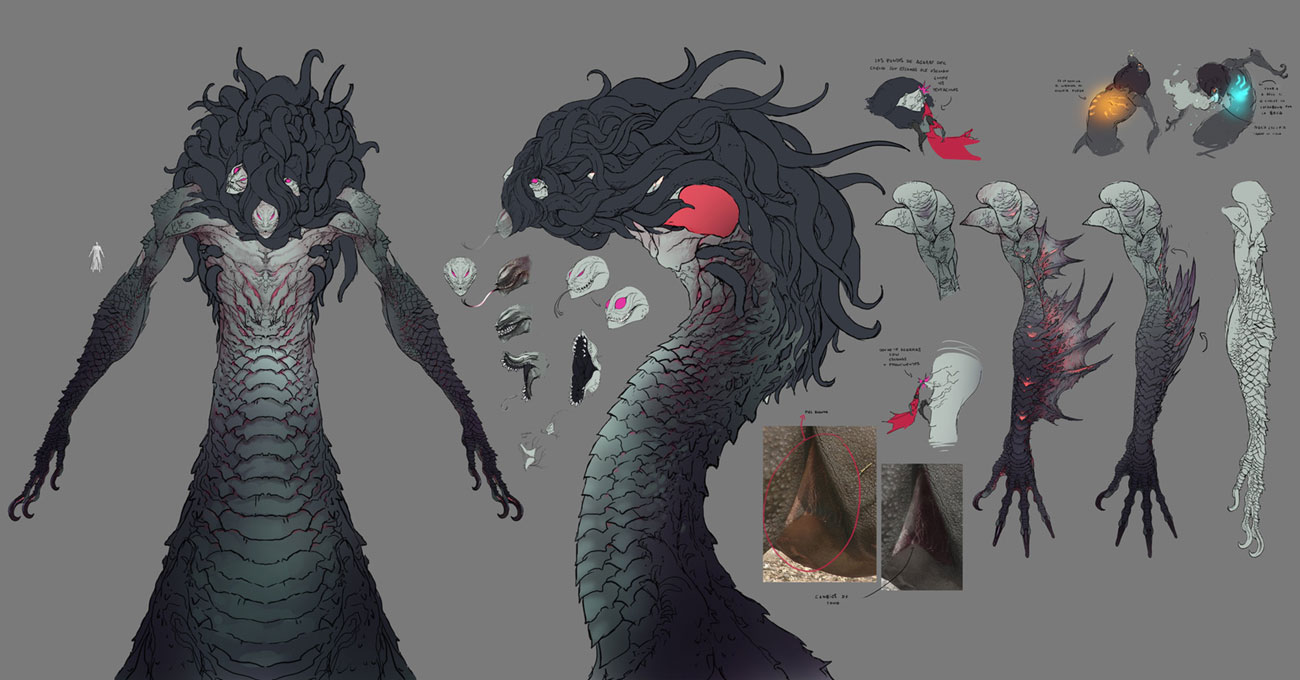 Gorgon Art from Castlevania: Lords of Shadow 2
