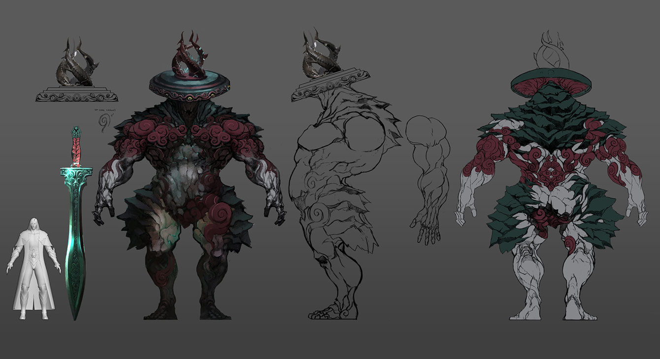 Lightning Boss Art from Castlevania: Lords of Shadow 2