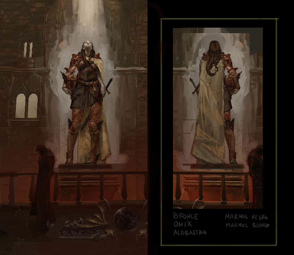 Statue Concept Art from Castlevania: Lords of Shadow 2