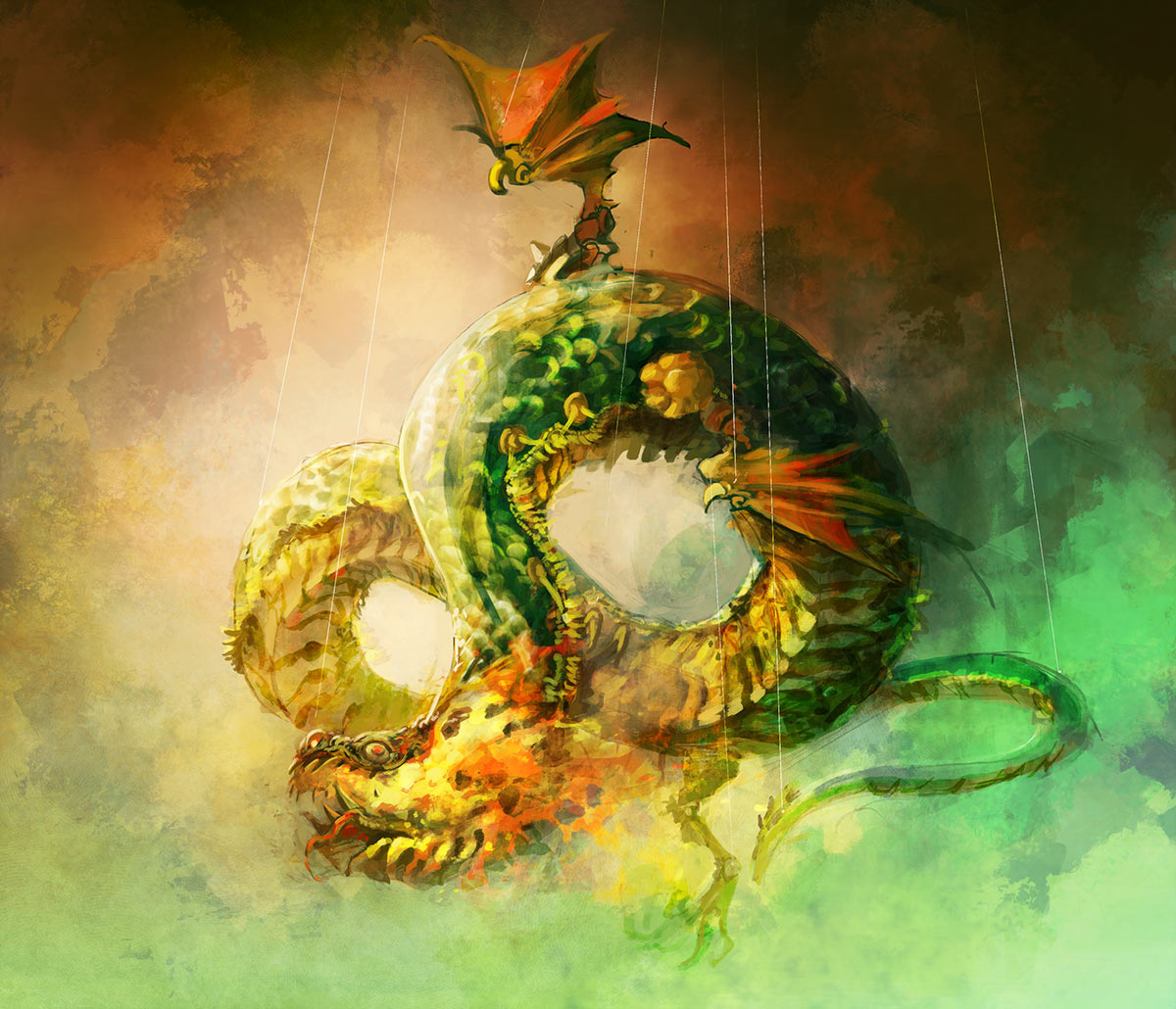 Toy Dragon Concept Art from Castlevania: Lords of Shadow 2