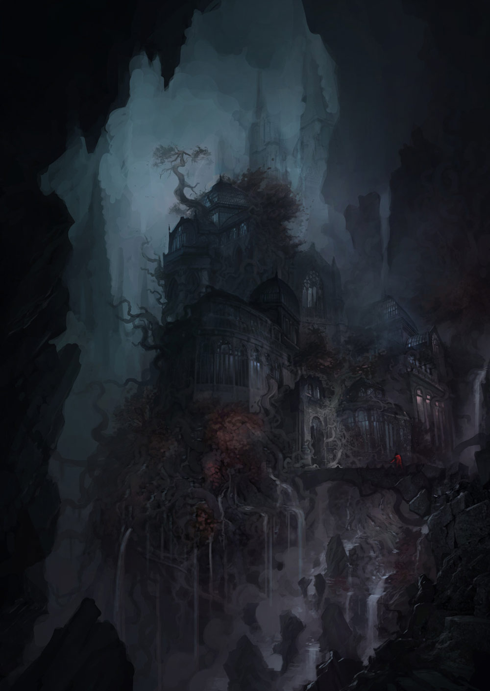 Underground Gardens Exterior Art from Castlevania: Lords of Shadow 2