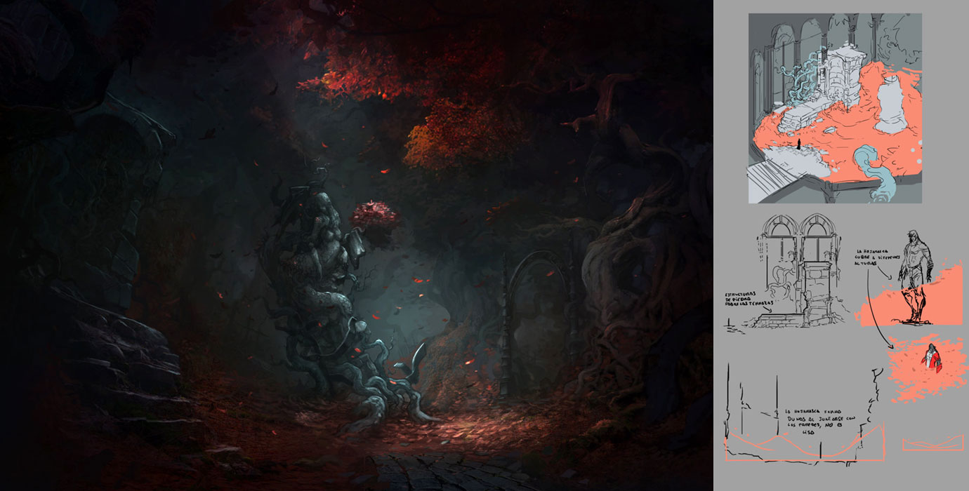 Underground Gardens Art from Castlevania: Lords of Shadow 2