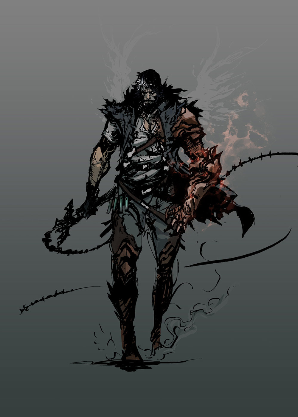 Victor Belmont Illustration from Castlevania: Lords of Shadow 2