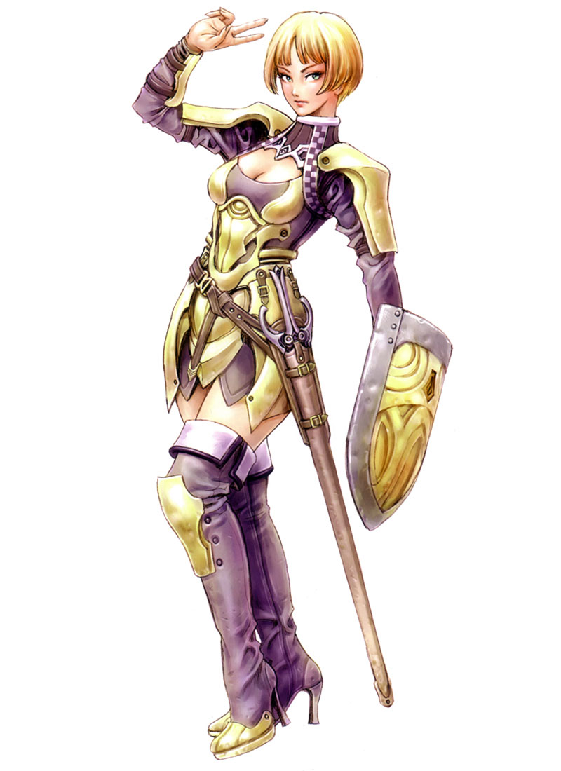 Female Knight Art from Depth Fantasia