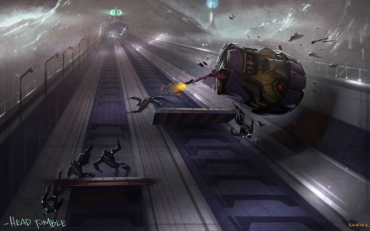 Head Tumble Art from Deadpool
