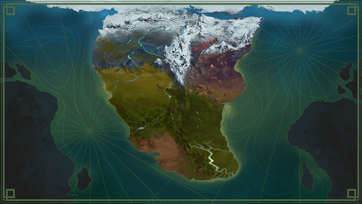 Continent Map Art from EverQuest Next