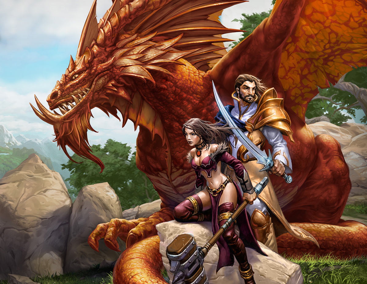 Humans & Nagafen Art from EverQuest Next