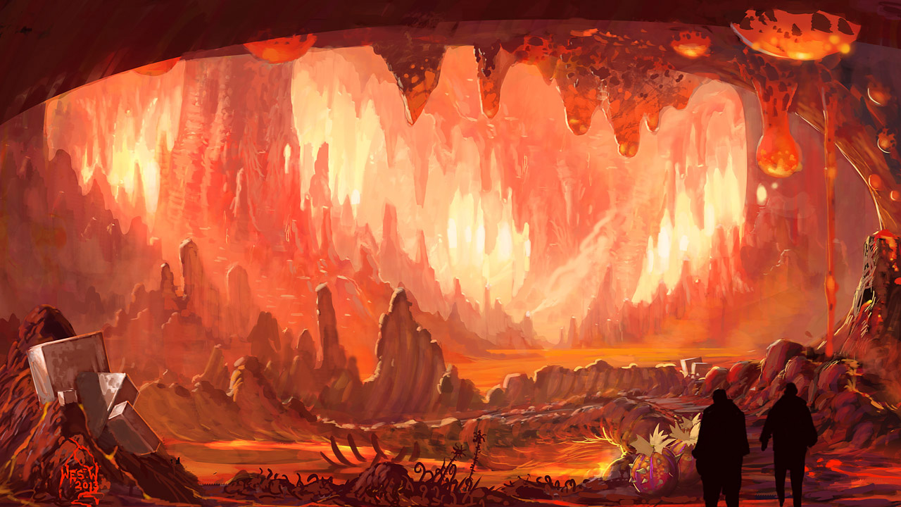 Magma Cavern Art from EverQuest Next